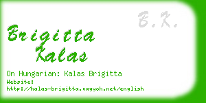 brigitta kalas business card